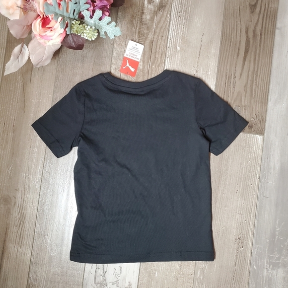 NWT Puma Sportswear Black Graphic T-Shirt Boys Size 4 - Picture 4 of 10